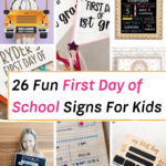 First Day of School Signs for kids