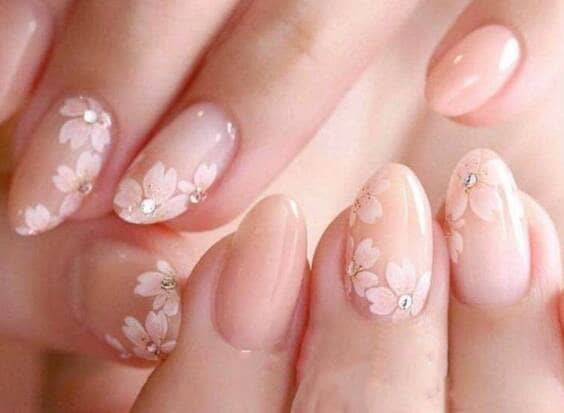 Pastel Cherry Blossom Nail Wraps for spring