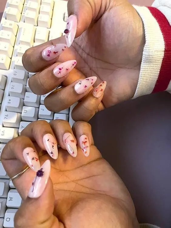 Spring Flowers nail designs