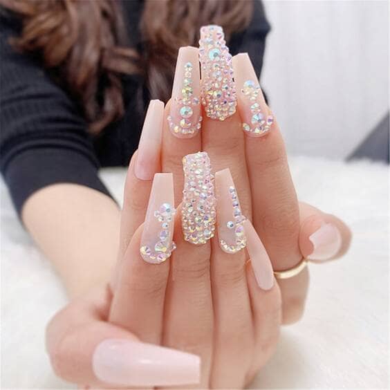 Luxury Studded bead Nails