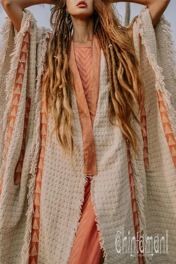 bohemian wraps and coats outfits