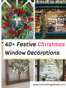 40+ Festive Christmas Window Decorations That Adorn a Home Nicely