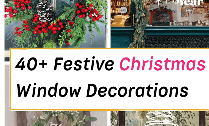 Festive Christmas Window Decorations 2023