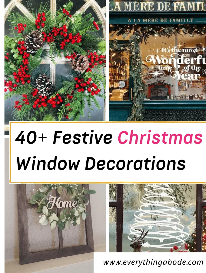 Festive Christmas Window Decorations 2023