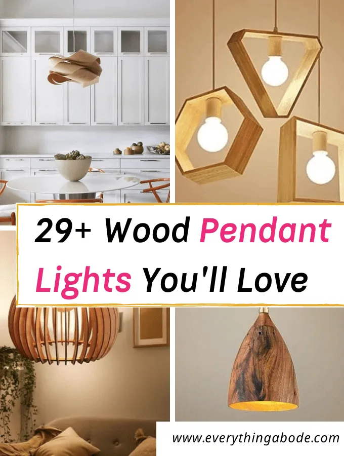 Wood Pendant Light fixtures
