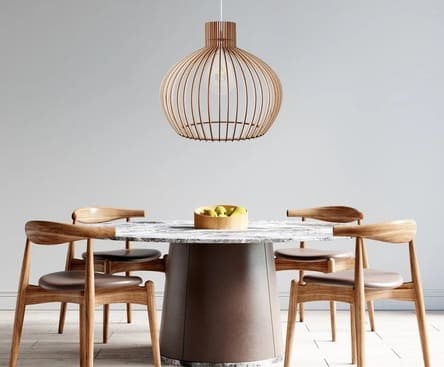 Scandinavian Style Wood Pendant Lamp Shade