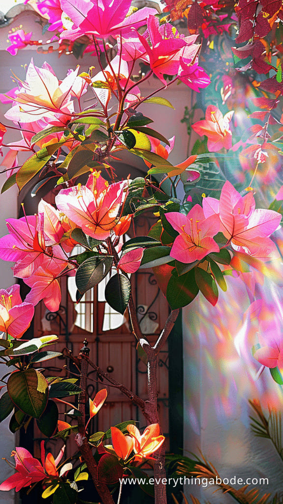 pink houseplants