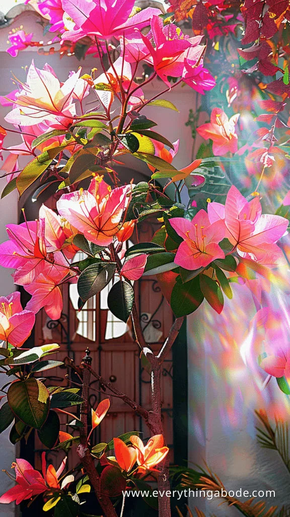 pink houseplants