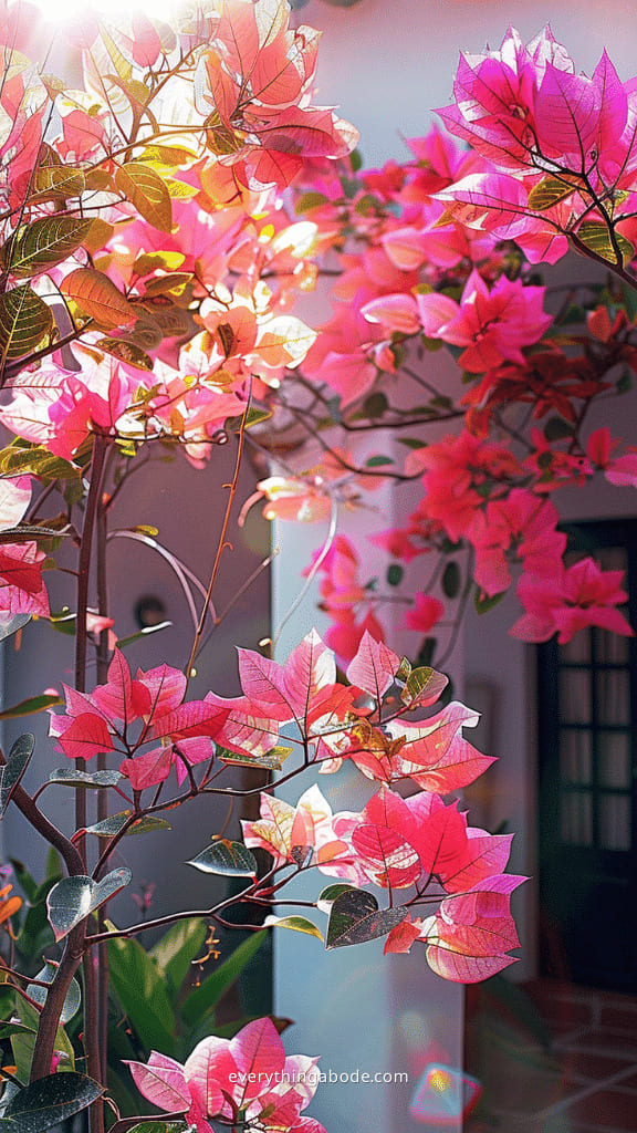 pink houseplants