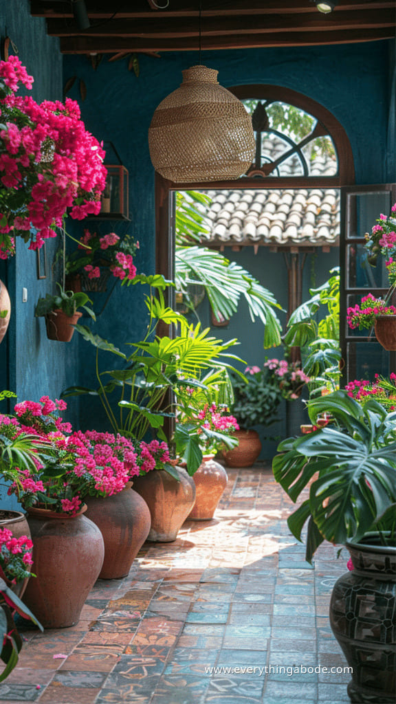 pink houseplants
