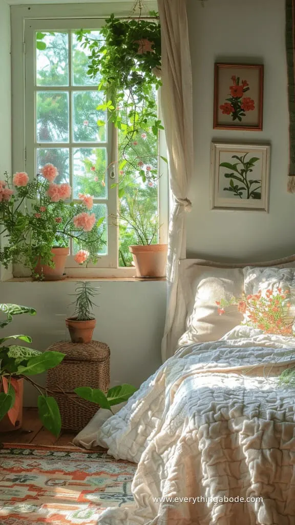 pink houseplants