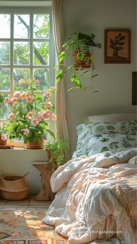 pink houseplants