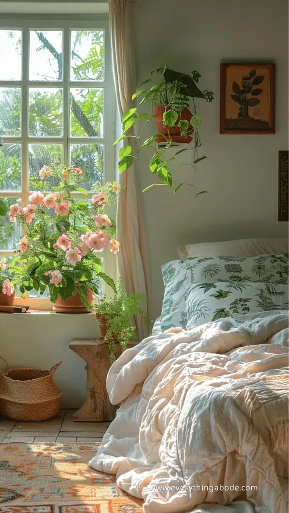 pink houseplants