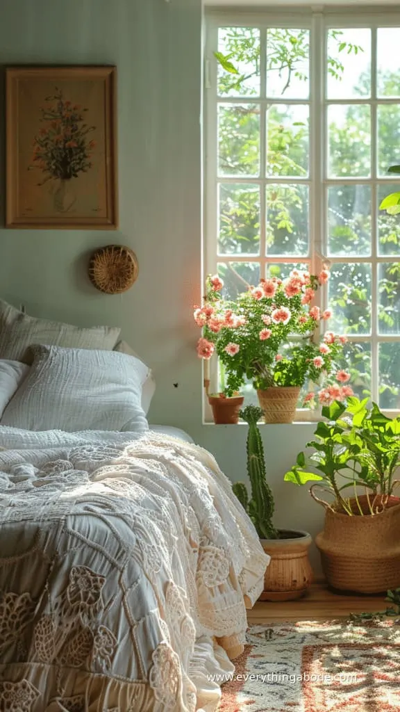 pink houseplants