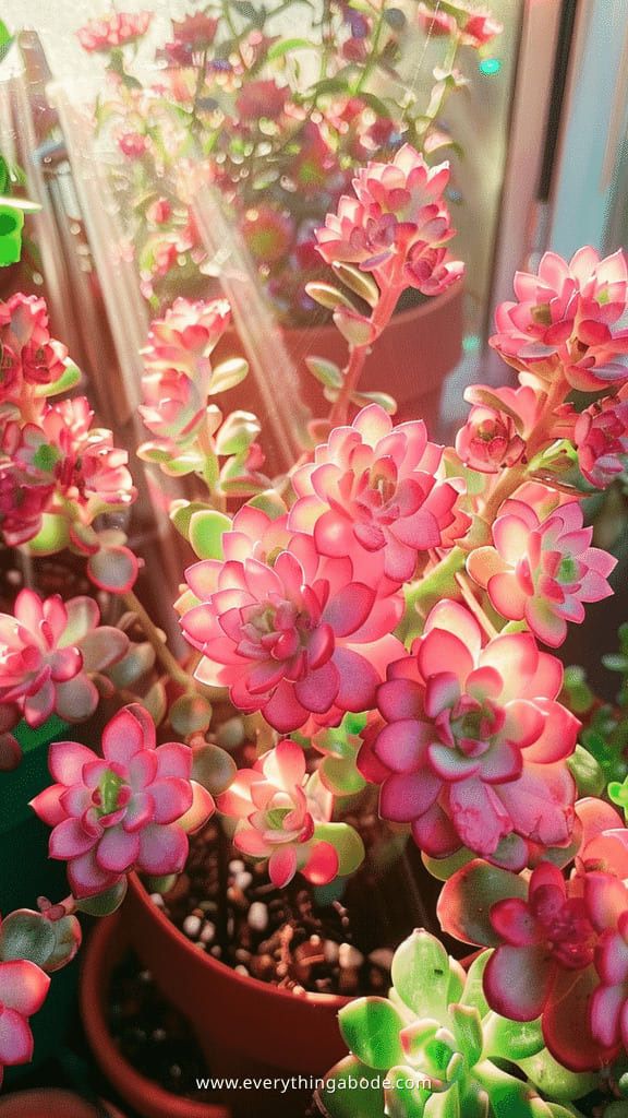 pink houseplants