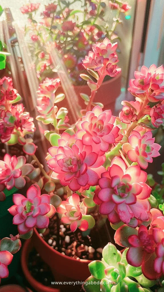 pink houseplants