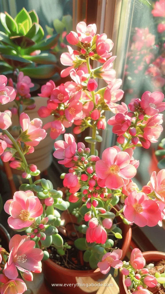 pink houseplants