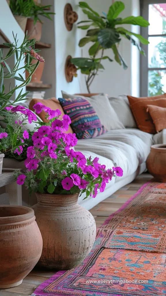 pink houseplants