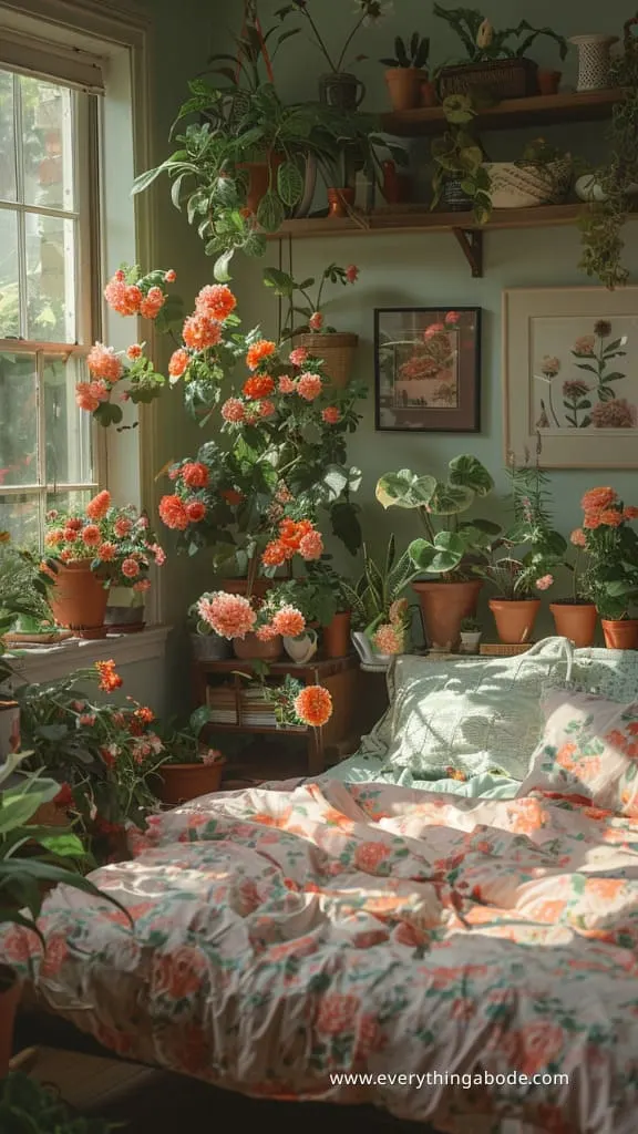 pink houseplants