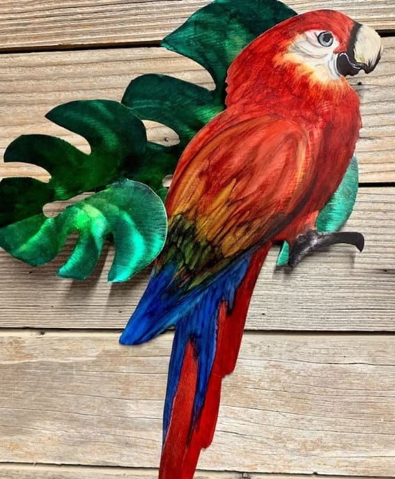 classic parrot for tiki bar ideas