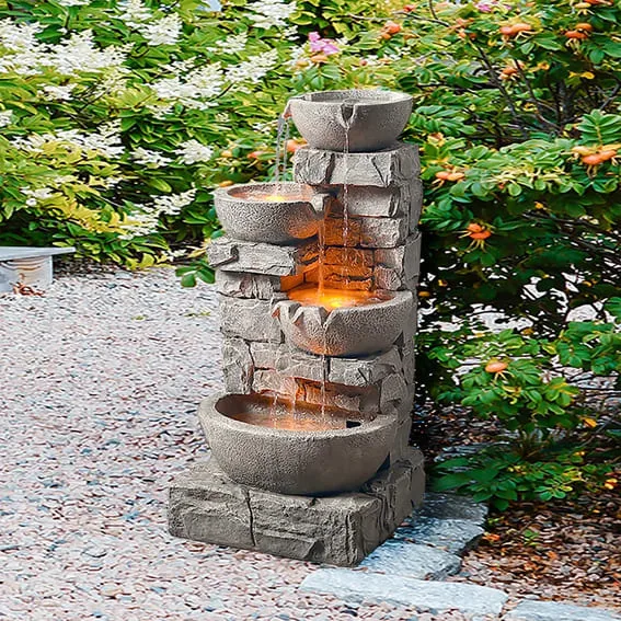 tiki bar water feature