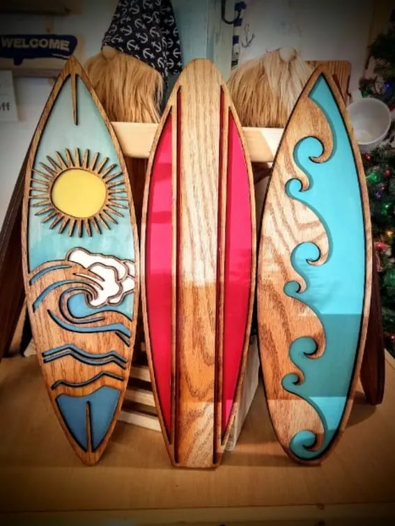 surfboard or two to your tiki bar