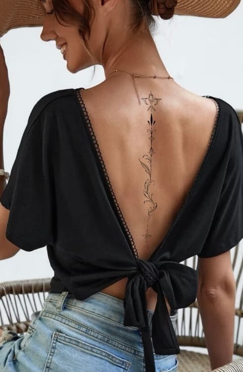 30 Spine Tattoos for Women Top Ideas and Designs of 2023