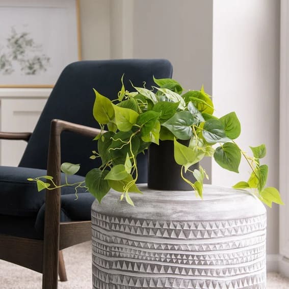 Faux Foliage Plant in Ceramic Pot