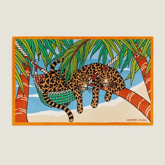 Hermes Jin et Leo beach towel