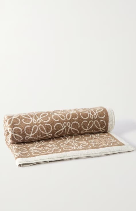 Loewe, Anagram cotton-terry jacquard towel