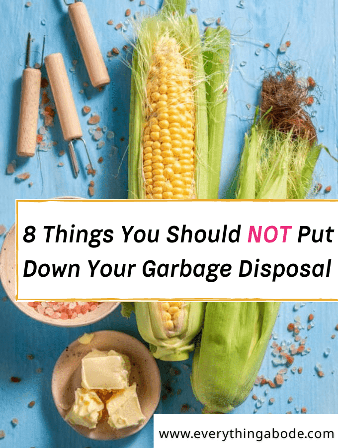 foods to never put down your garbage disposal