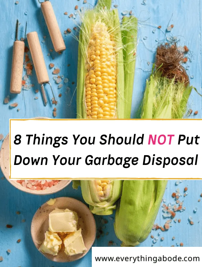 foods to never put down your garbage disposal