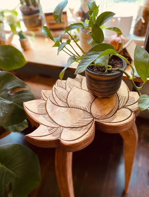 Lotus Flower Plant Stand