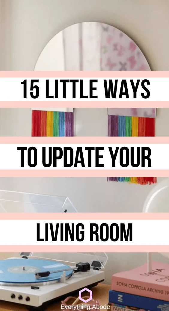 easy ways to update a living room