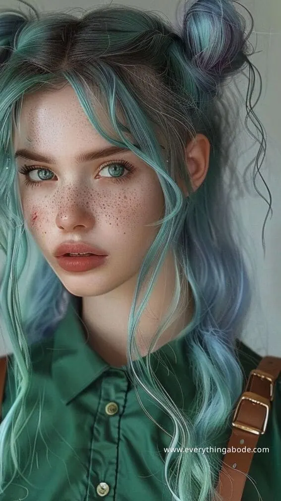 blue hairstyle ideas for women 