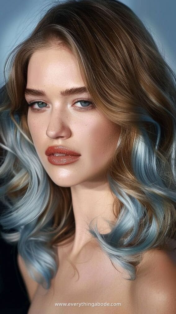 blue hairstyle ideas for women 