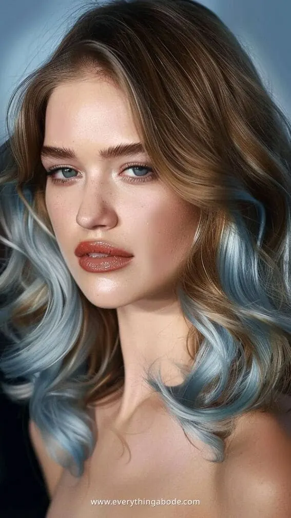 blue hairstyle ideas for women 