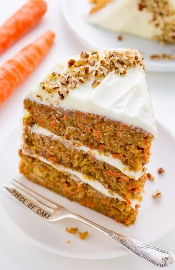 carrot cake to inspire the beginner gardner to plant carrots in their garden