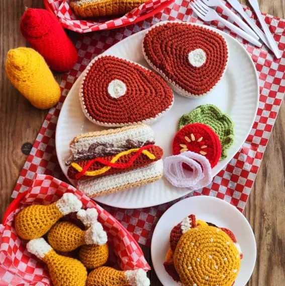 Spring Crochet Ideas Crochet Picnic Accessories