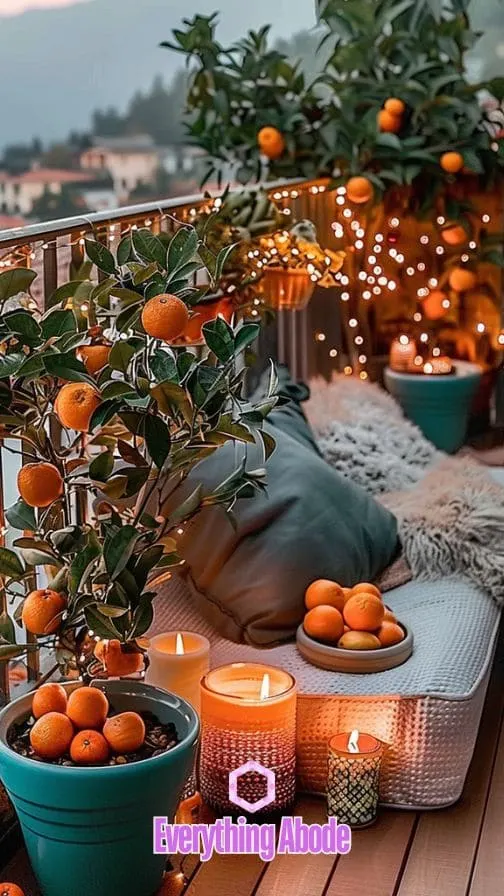 orange tree in pot