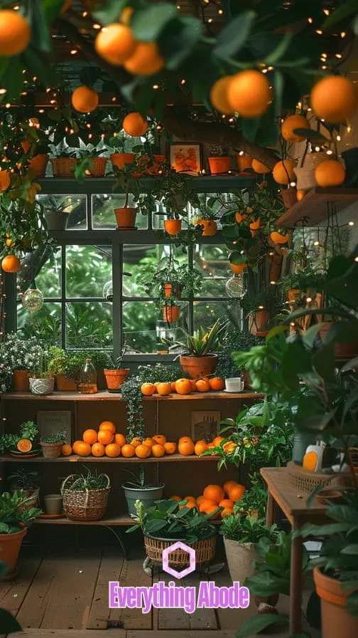 orange tree in pot