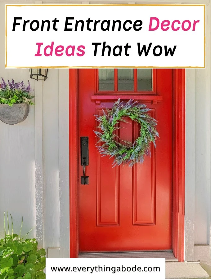 Front Entrance Design Ideas
