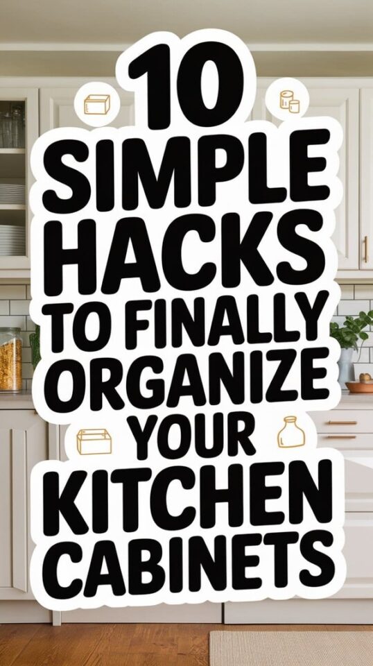 10 Simple Hacks to Organize Your Kitchen Cabinets - Everything Abode
