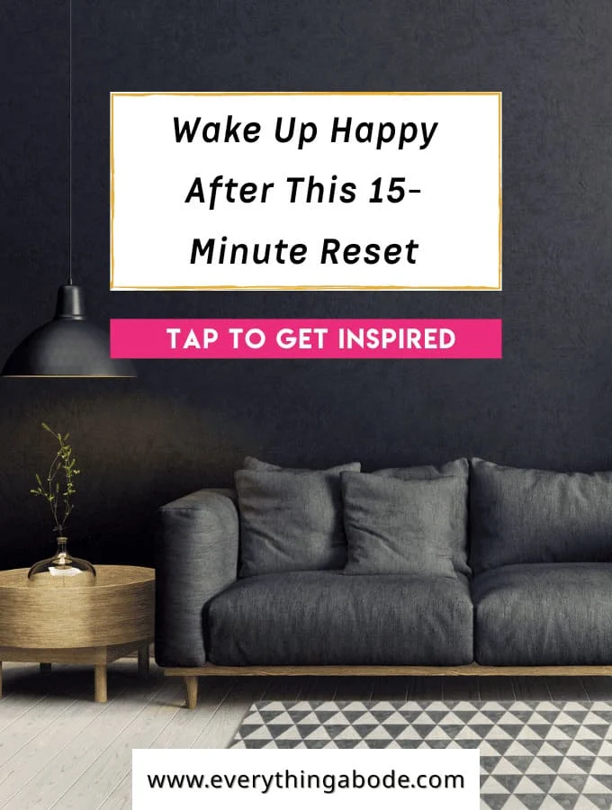 15-Minute Night Reset for a Tidy Living Room