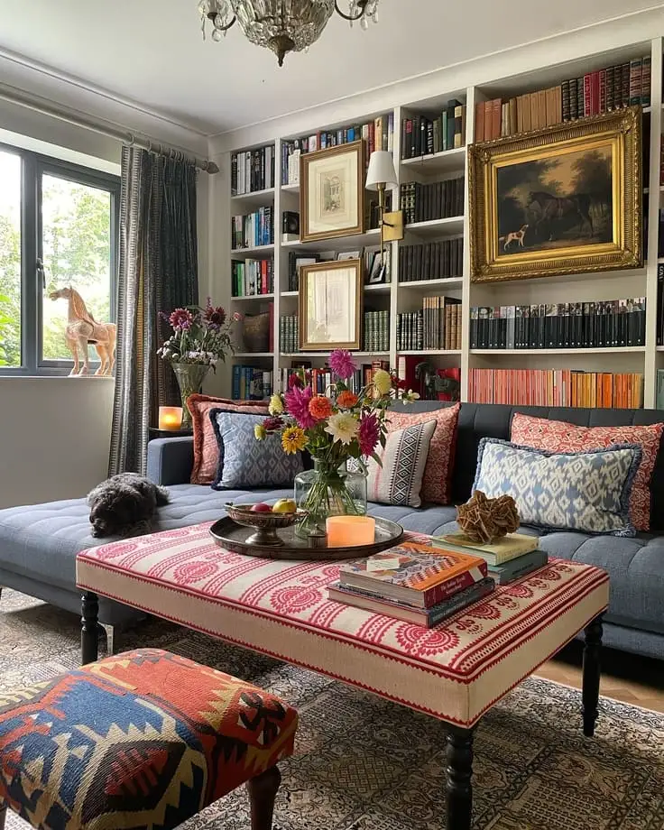 Books that add soul in a living room