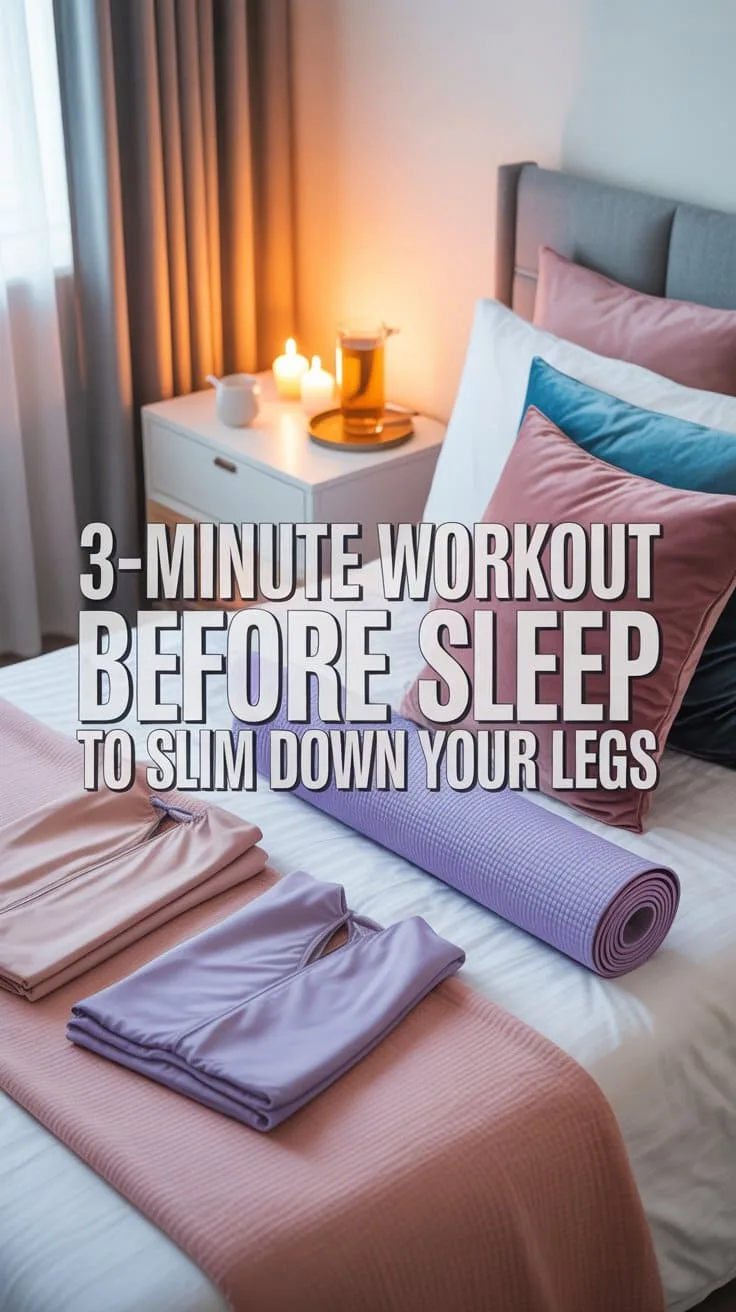 3-Minute Workout Before Sleep to Slim Down Your Legs