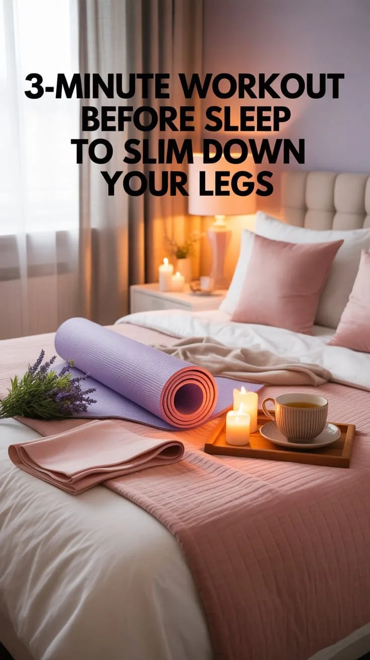 3-Minute Workout Before Sleep to Slim Down Your Legs