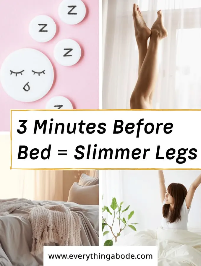 3-Minute Workout Before Sleep to Slim Down Your Legs