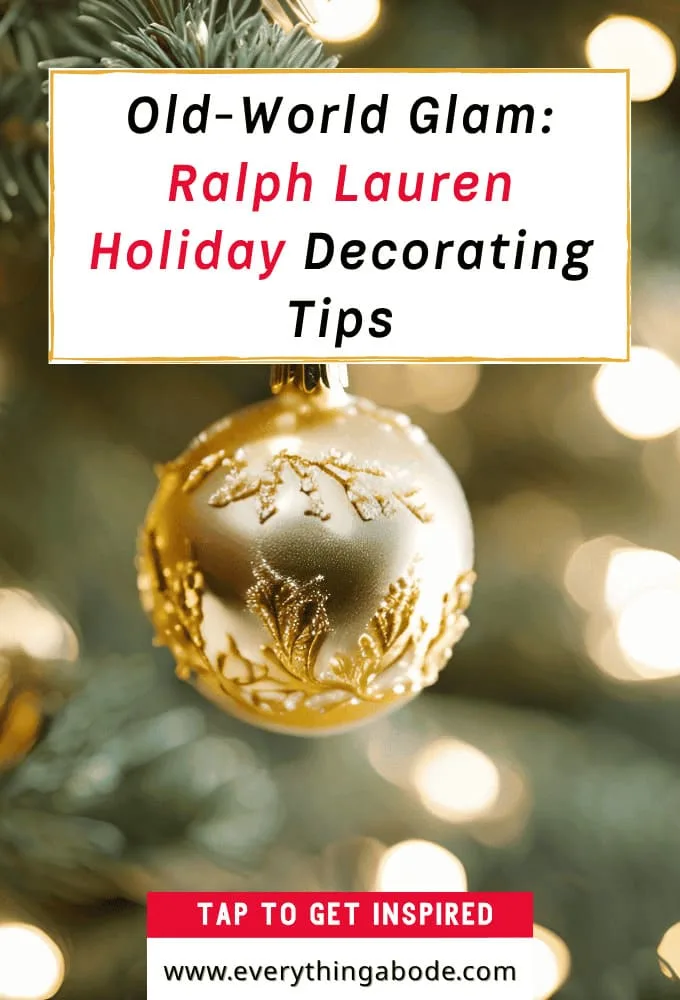 Ralph Lauren Christmas décor ideas