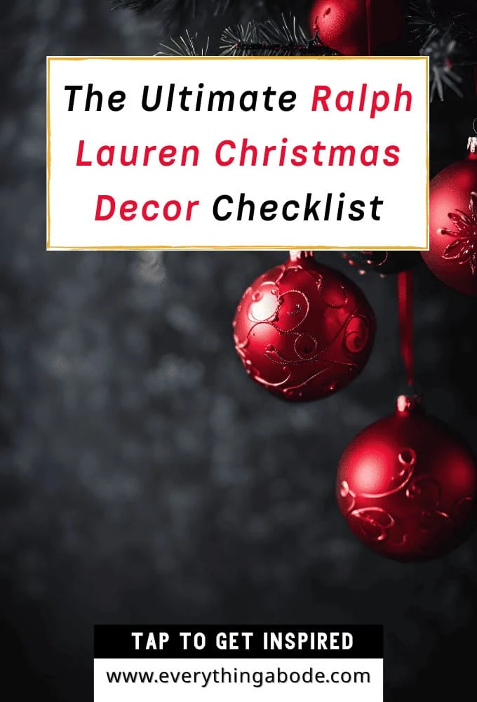 Ralph Lauren Christmas decor ideas